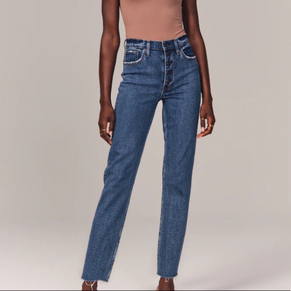 High waisted jeans